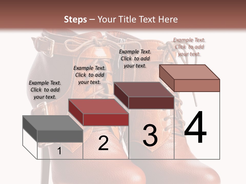 A Pair Of Brown Boots With Straps On Them PowerPoint Template
