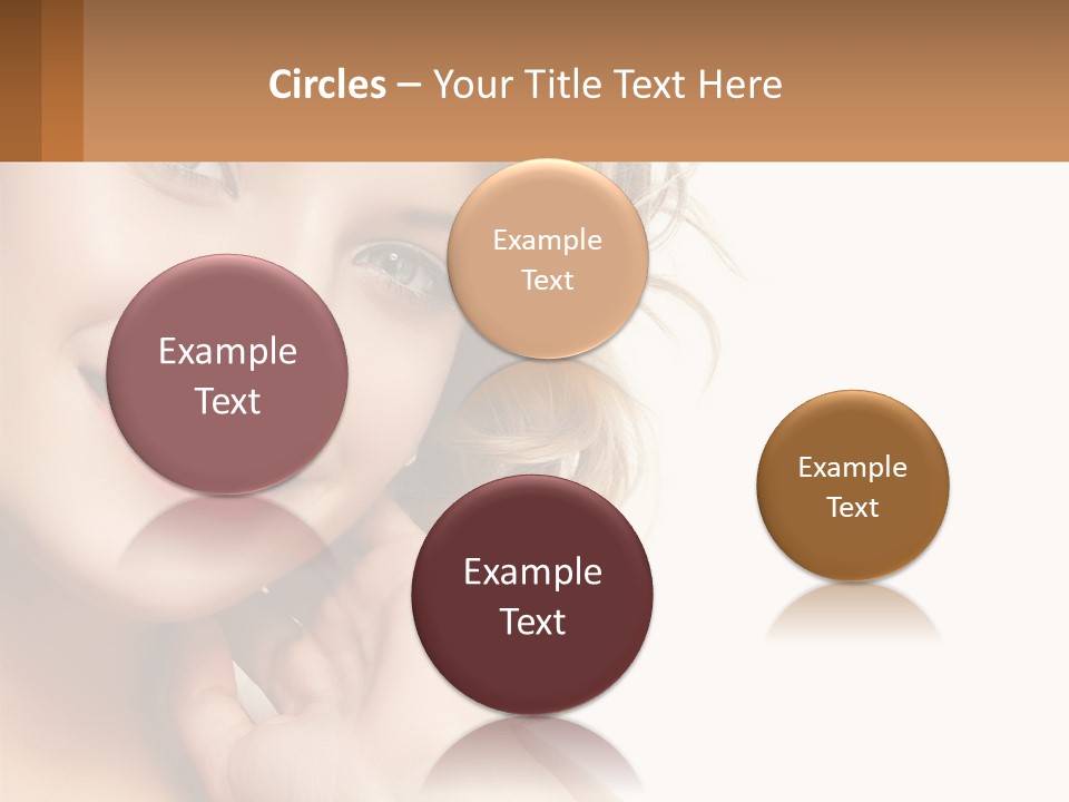 A Woman Smiling With Her Hand On Her Chin PowerPoint Template