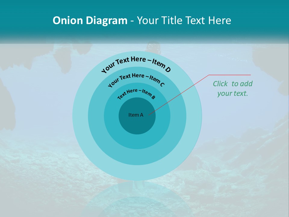 A Scuba Diver With A Light In The Water PowerPoint Template