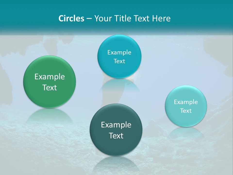 A Scuba Diver With A Light In The Water PowerPoint Template