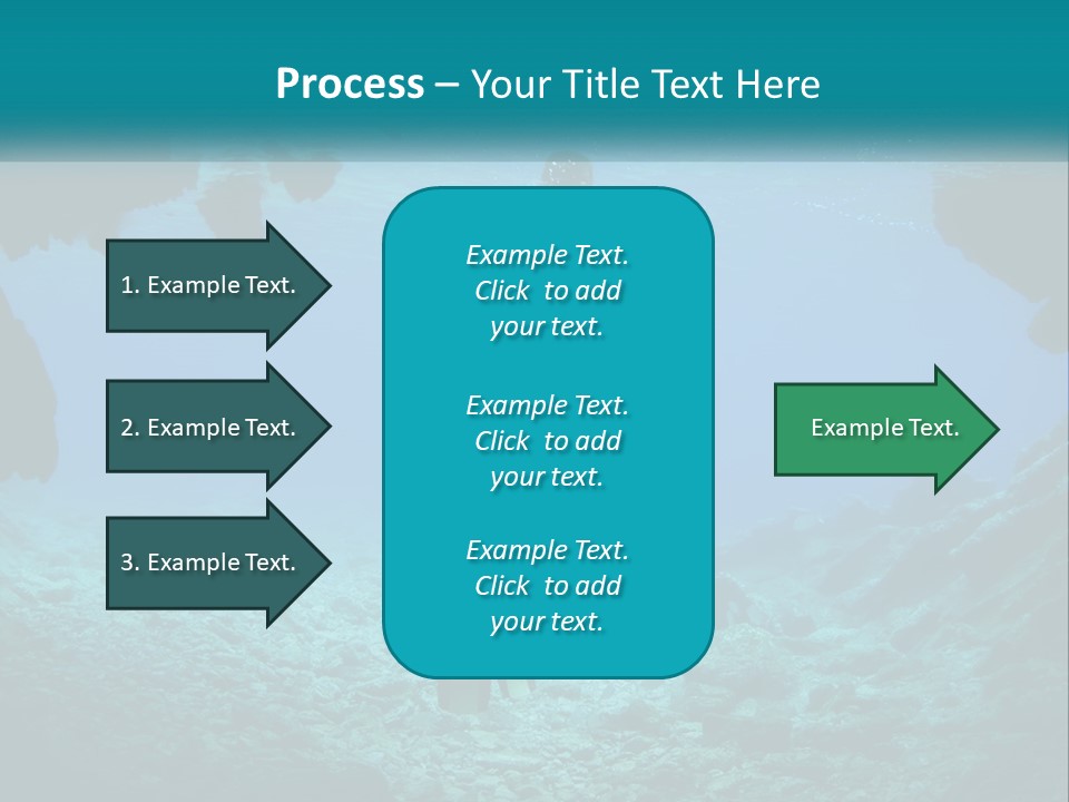 A Scuba Diver With A Light In The Water PowerPoint Template
