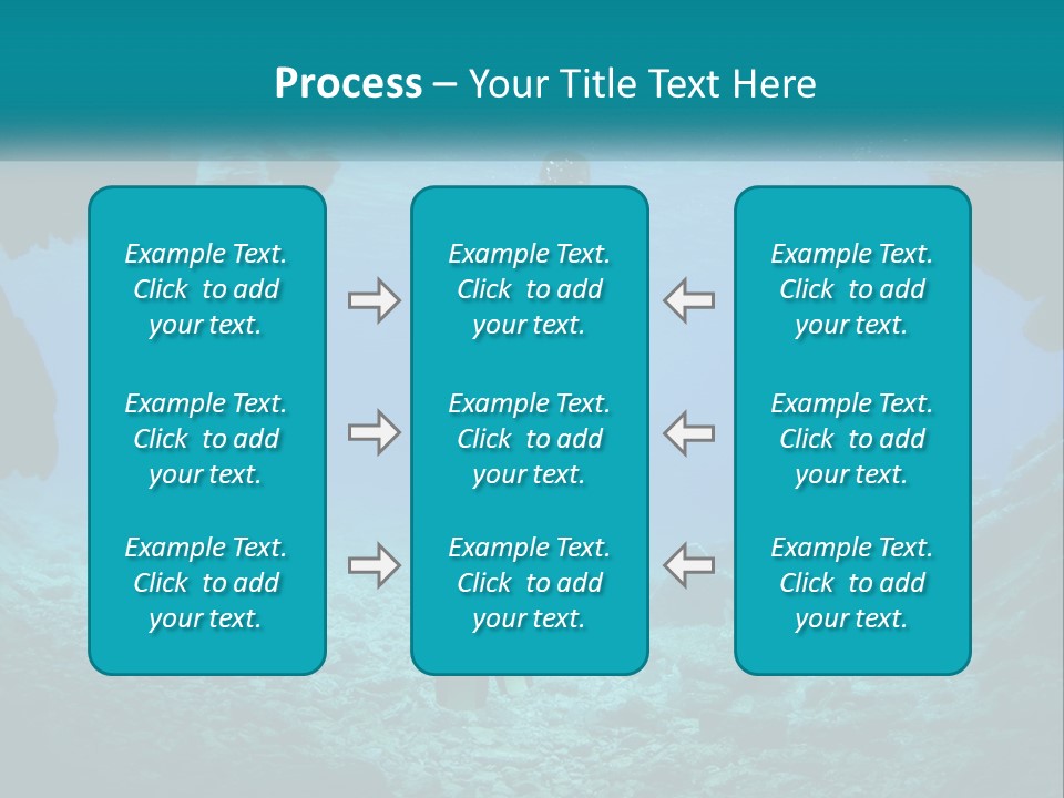 A Scuba Diver With A Light In The Water PowerPoint Template