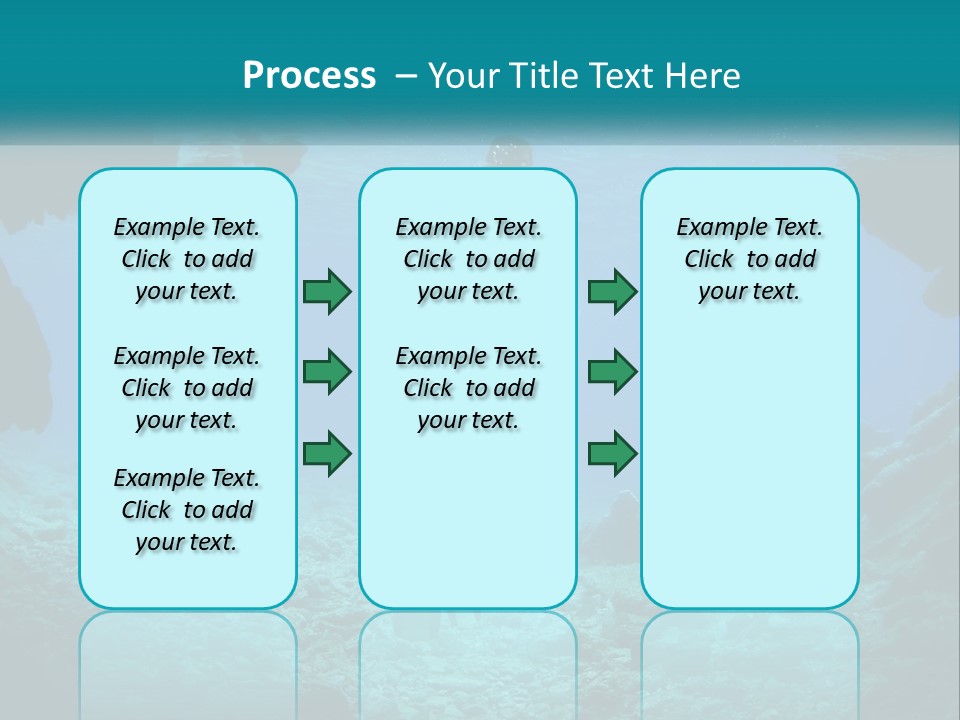 A Scuba Diver With A Light In The Water PowerPoint Template