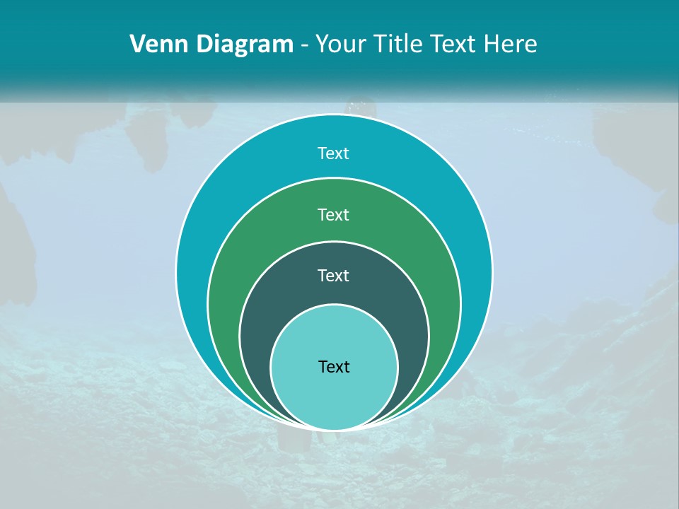 A Scuba Diver With A Light In The Water PowerPoint Template