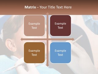 A Young Boy Getting His Teeth Checked By A Dentist PowerPoint Template