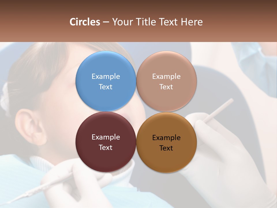 A Young Boy Getting His Teeth Checked By A Dentist PowerPoint Template