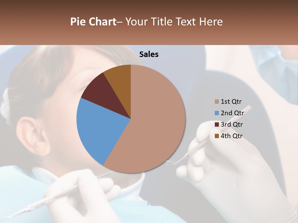 A Young Boy Getting His Teeth Checked By A Dentist PowerPoint Template