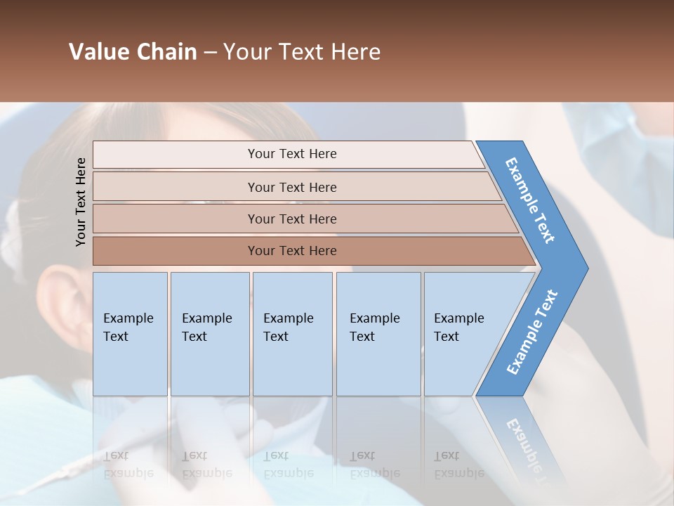 A Young Boy Getting His Teeth Checked By A Dentist PowerPoint Template