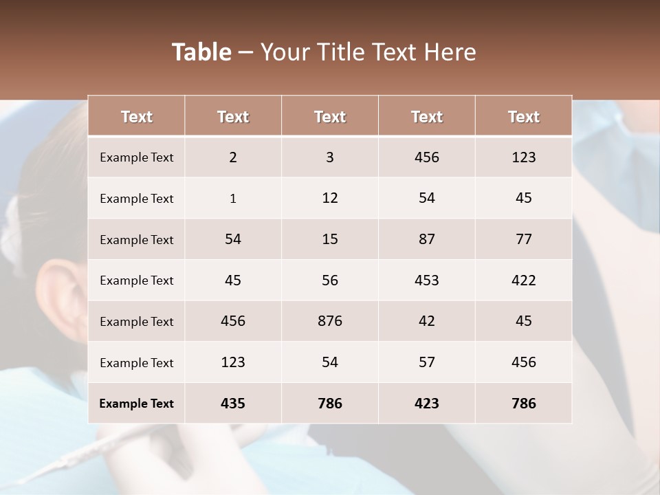 A Young Boy Getting His Teeth Checked By A Dentist PowerPoint Template