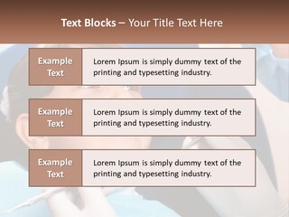 A Young Boy Getting His Teeth Checked By A Dentist PowerPoint Template