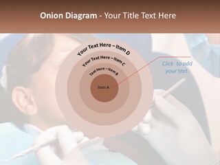 A Young Boy Getting His Teeth Checked By A Dentist PowerPoint Template