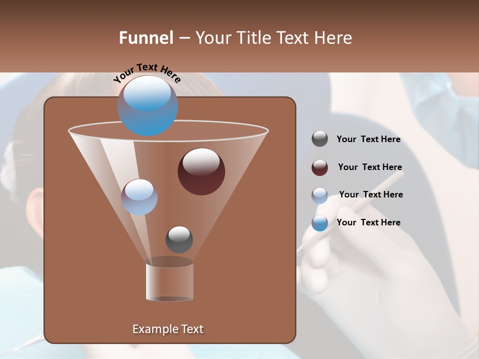 A Young Boy Getting His Teeth Checked By A Dentist PowerPoint Template