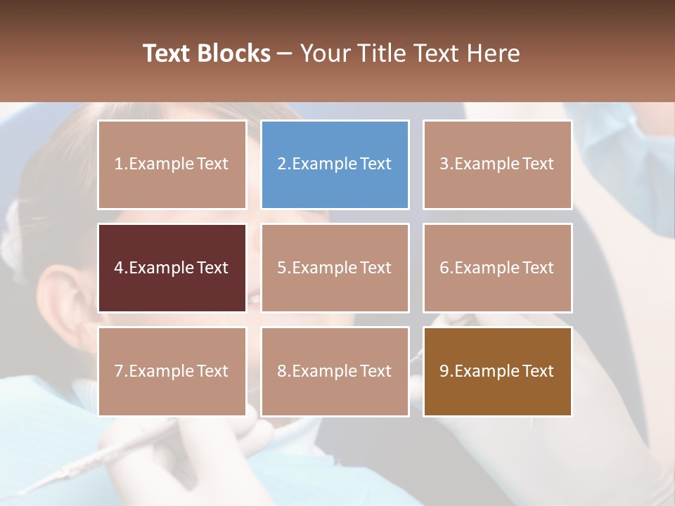 A Young Boy Getting His Teeth Checked By A Dentist PowerPoint Template