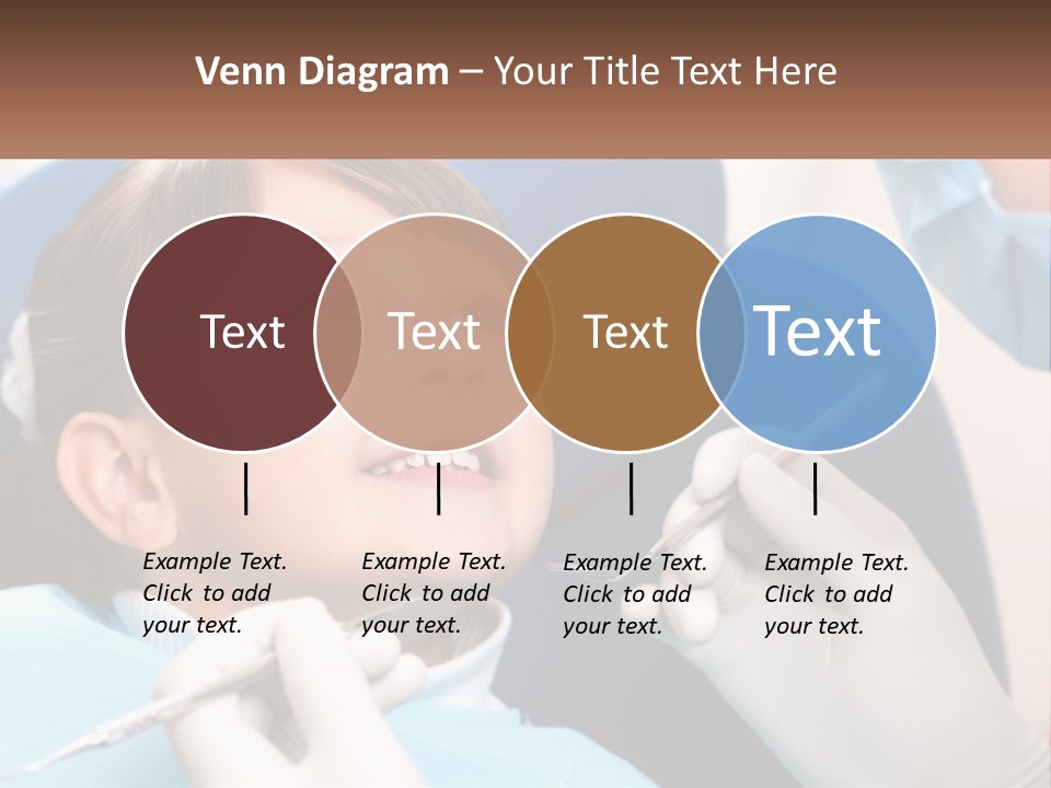 A Young Boy Getting His Teeth Checked By A Dentist PowerPoint Template