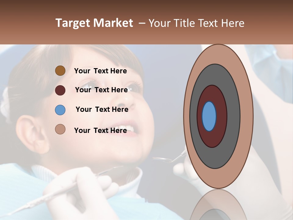 A Young Boy Getting His Teeth Checked By A Dentist PowerPoint Template