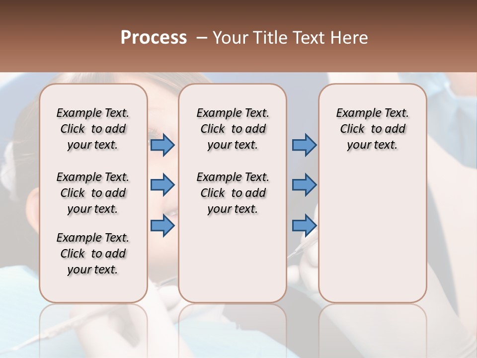 A Young Boy Getting His Teeth Checked By A Dentist PowerPoint Template