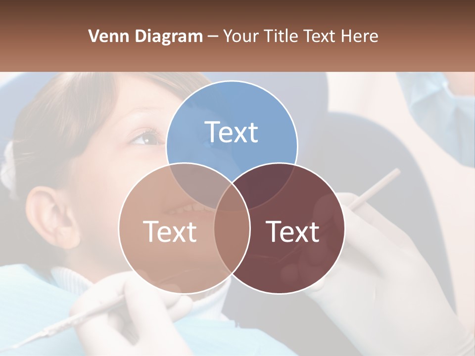 A Young Boy Getting His Teeth Checked By A Dentist PowerPoint Template