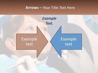 A Young Boy Getting His Teeth Checked By A Dentist PowerPoint Template