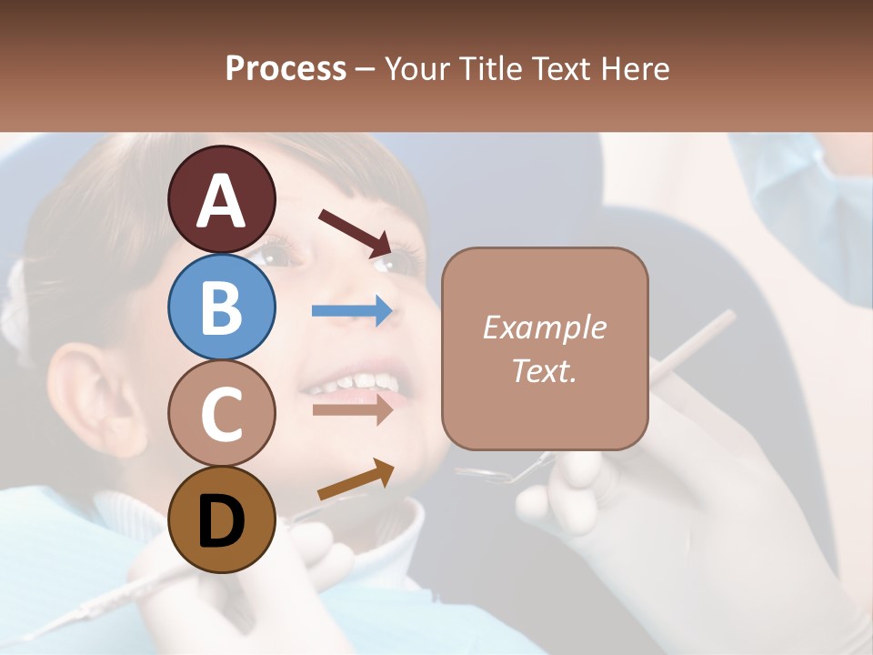 A Young Boy Getting His Teeth Checked By A Dentist PowerPoint Template