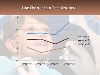 A Young Boy Getting His Teeth Checked By A Dentist PowerPoint Template