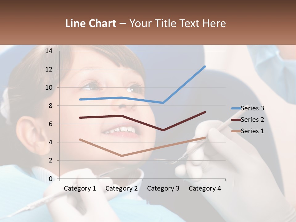 A Young Boy Getting His Teeth Checked By A Dentist PowerPoint Template