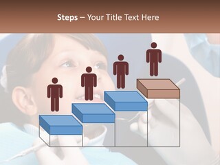 A Young Boy Getting His Teeth Checked By A Dentist PowerPoint Template