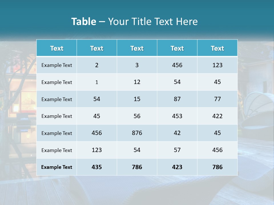 A House With A Pool In The Middle Of It PowerPoint Template