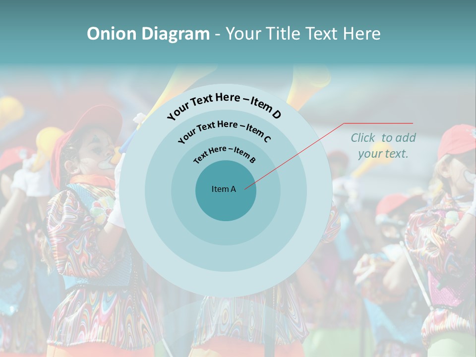 A Group Of Children With Musical Instruments In Their Hands PowerPoint Template