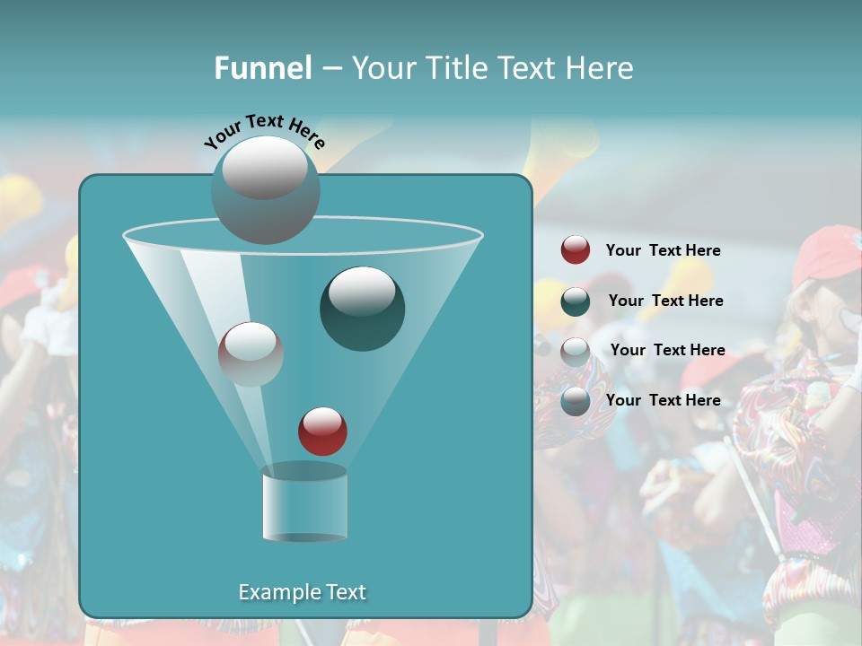 A Group Of Children With Musical Instruments In Their Hands PowerPoint Template