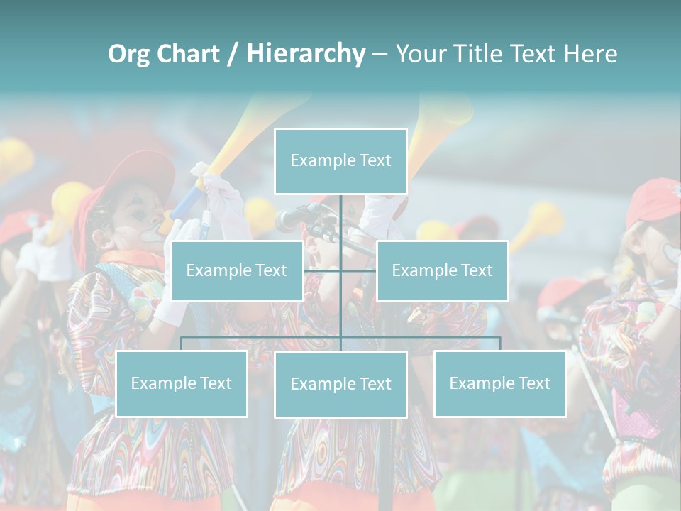 A Group Of Children With Musical Instruments In Their Hands PowerPoint Template