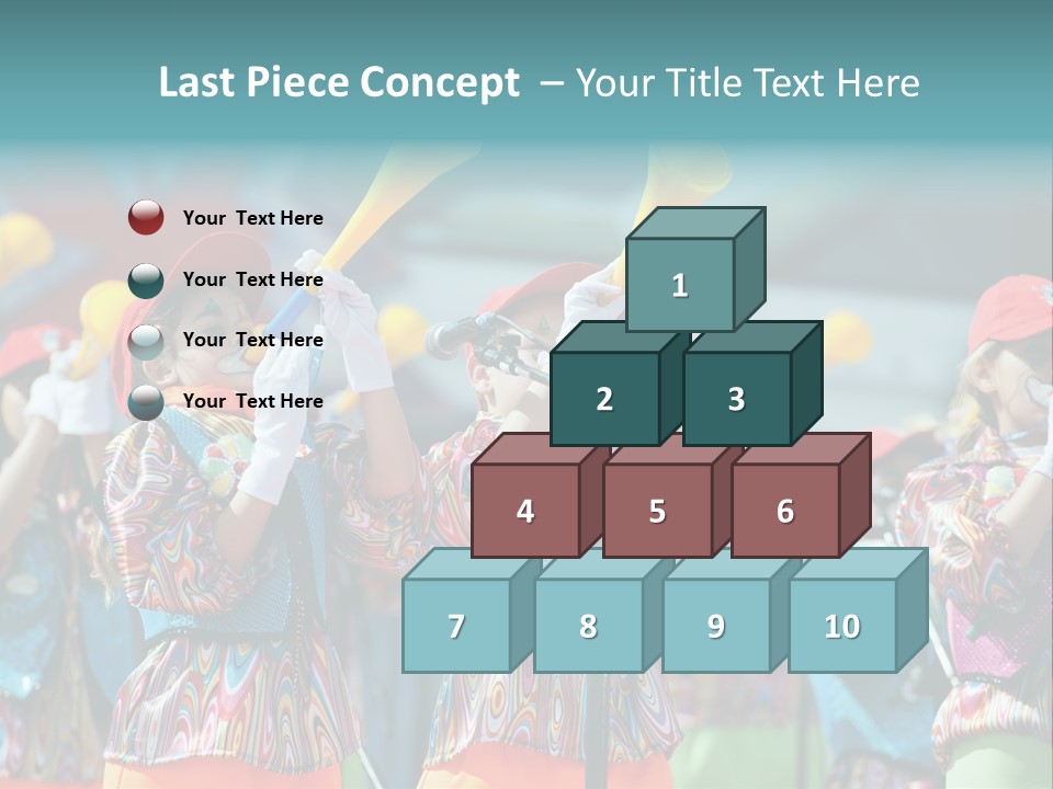 A Group Of Children With Musical Instruments In Their Hands PowerPoint Template