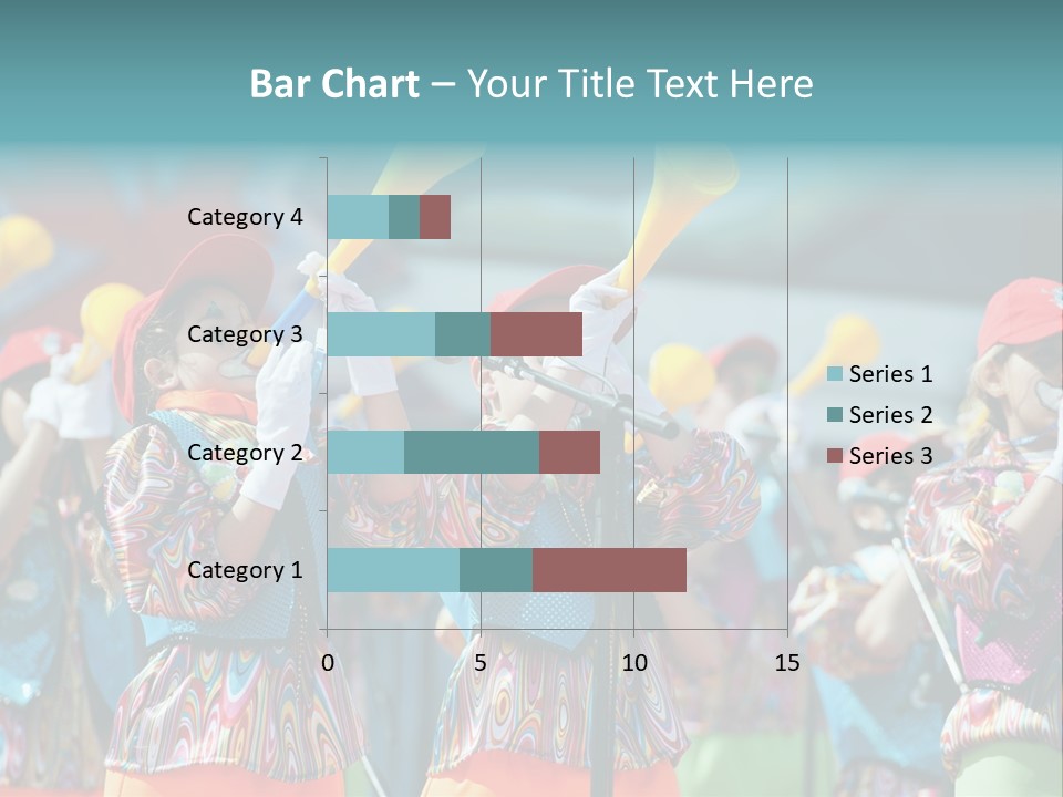 A Group Of Children With Musical Instruments In Their Hands PowerPoint Template