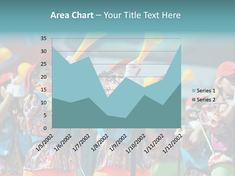 A Group Of Children With Musical Instruments In Their Hands PowerPoint Template