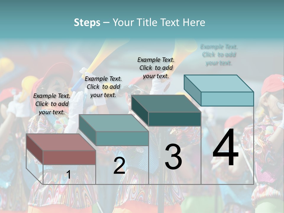 A Group Of Children With Musical Instruments In Their Hands PowerPoint Template