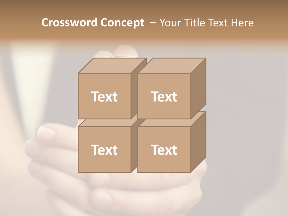 A Man And A Woman Holding A Flower In Their Hands PowerPoint Template