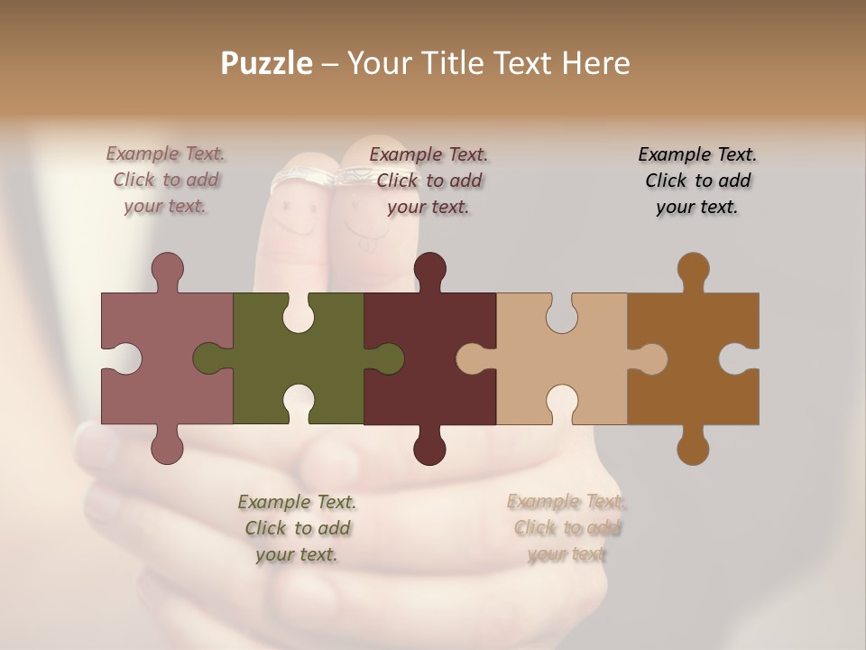 A Man And A Woman Holding A Flower In Their Hands PowerPoint Template