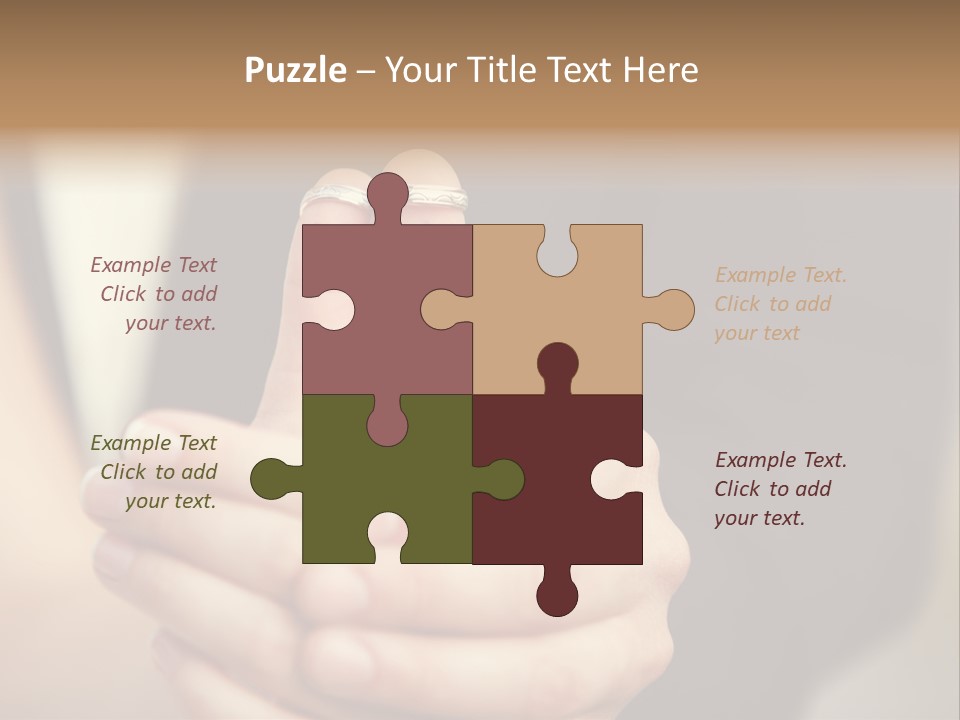 A Man And A Woman Holding A Flower In Their Hands PowerPoint Template