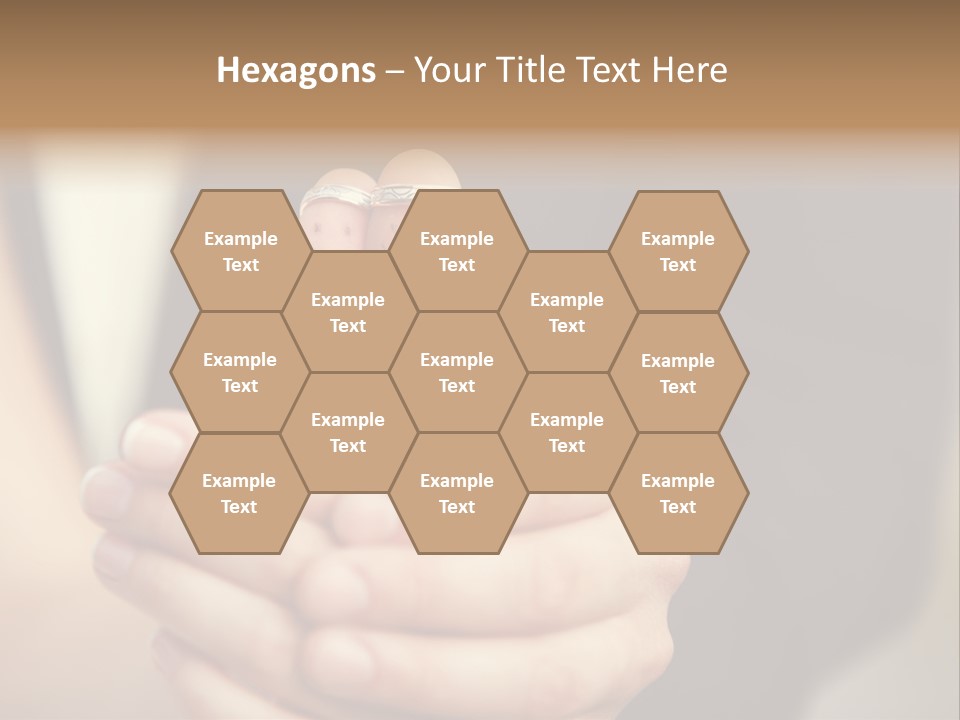 A Man And A Woman Holding A Flower In Their Hands PowerPoint Template