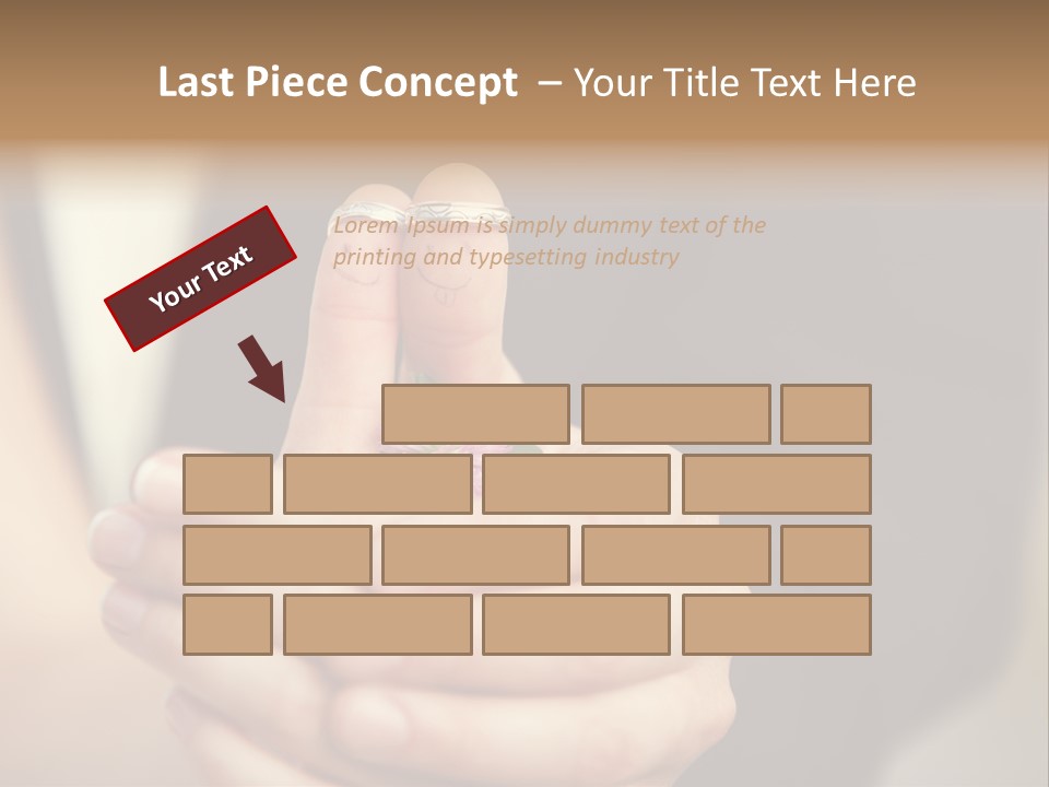 A Man And A Woman Holding A Flower In Their Hands PowerPoint Template