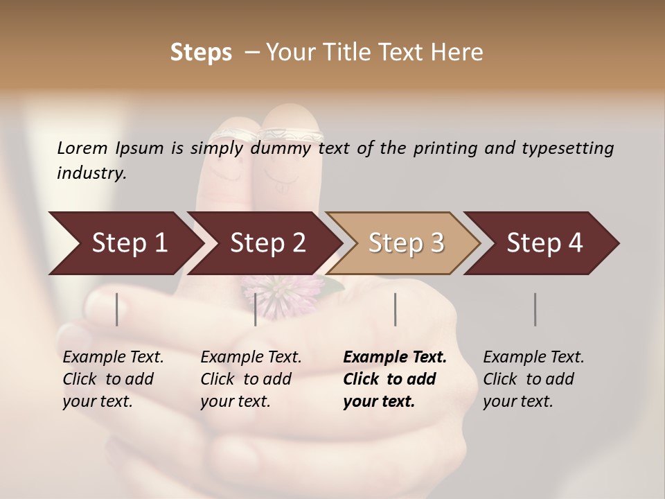 A Man And A Woman Holding A Flower In Their Hands PowerPoint Template
