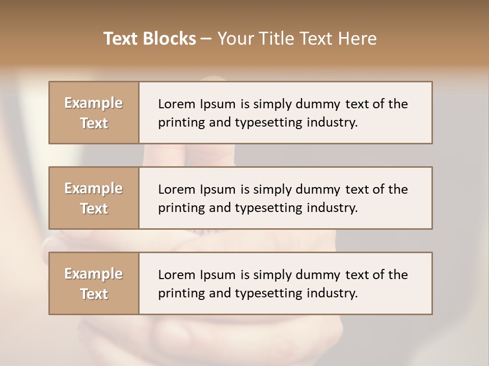 A Man And A Woman Holding A Flower In Their Hands PowerPoint Template