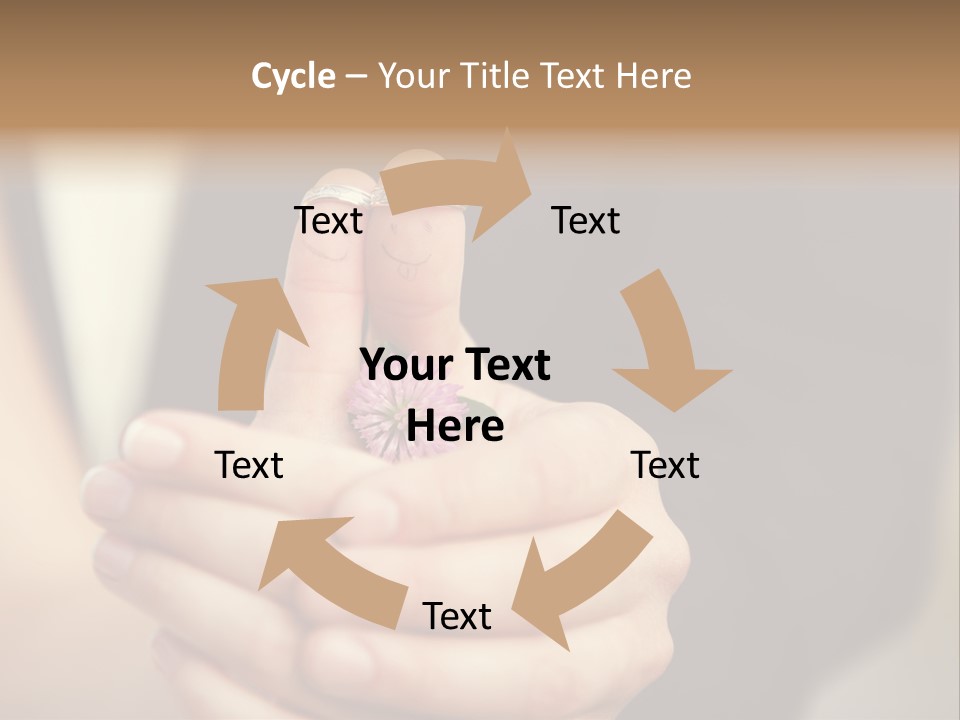 A Man And A Woman Holding A Flower In Their Hands PowerPoint Template