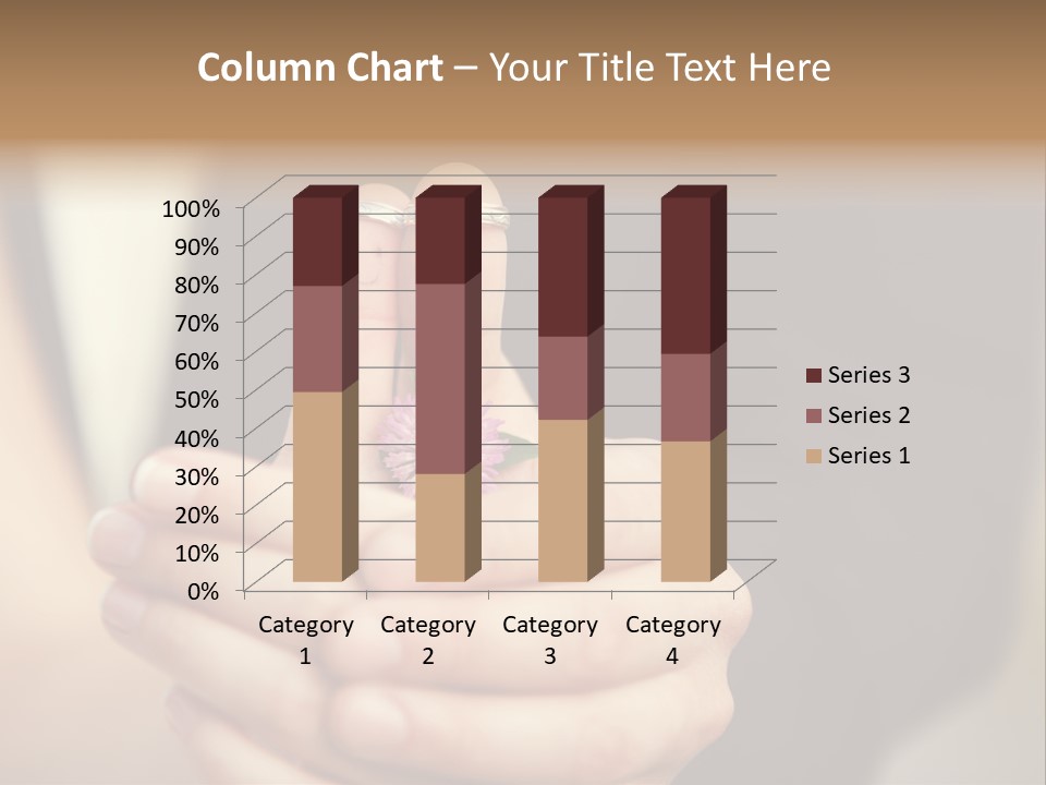 A Man And A Woman Holding A Flower In Their Hands PowerPoint Template