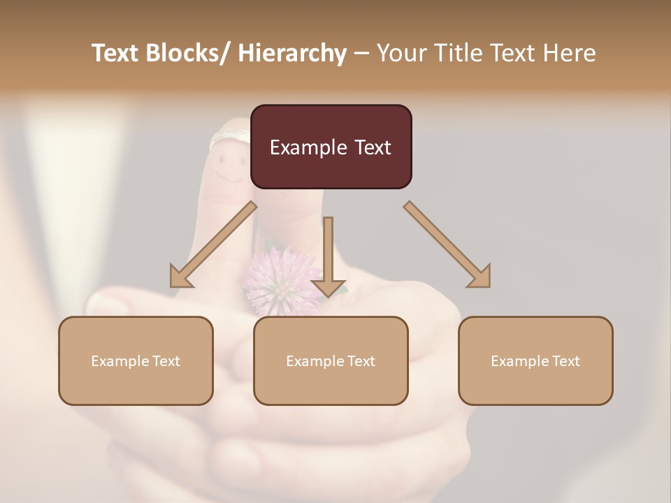 A Man And A Woman Holding A Flower In Their Hands PowerPoint Template
