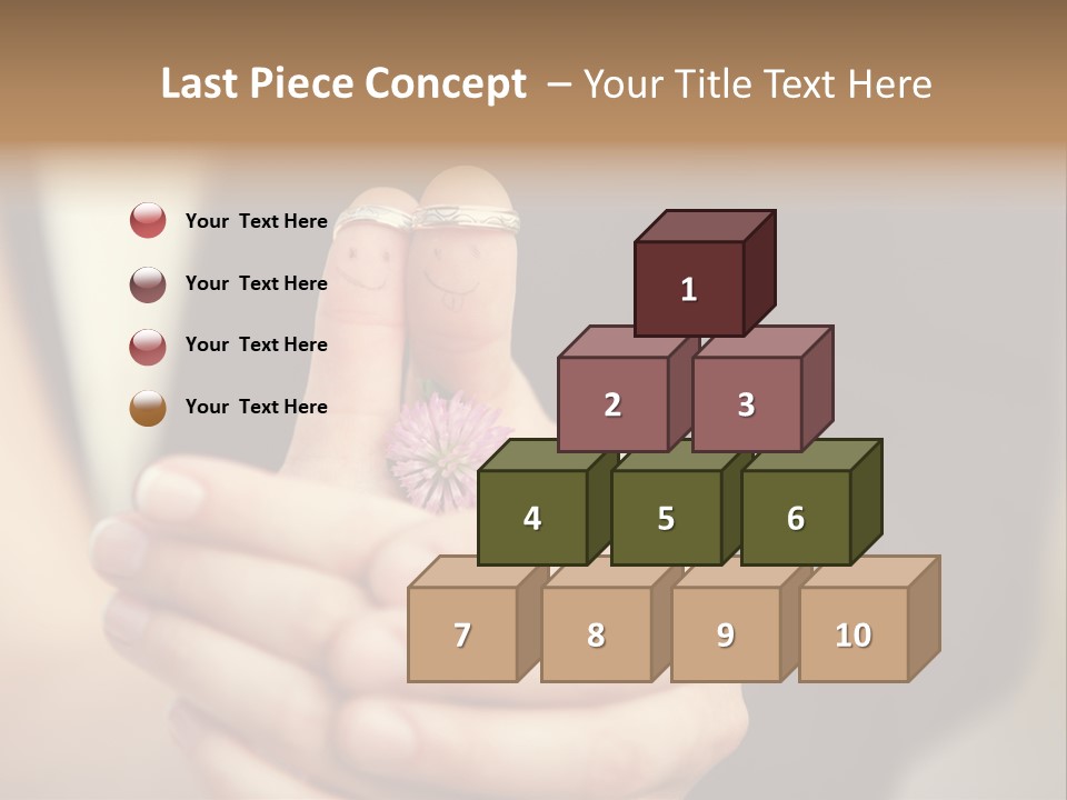 A Man And A Woman Holding A Flower In Their Hands PowerPoint Template