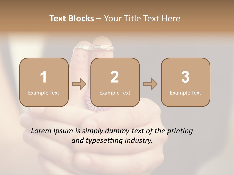 A Man And A Woman Holding A Flower In Their Hands PowerPoint Template