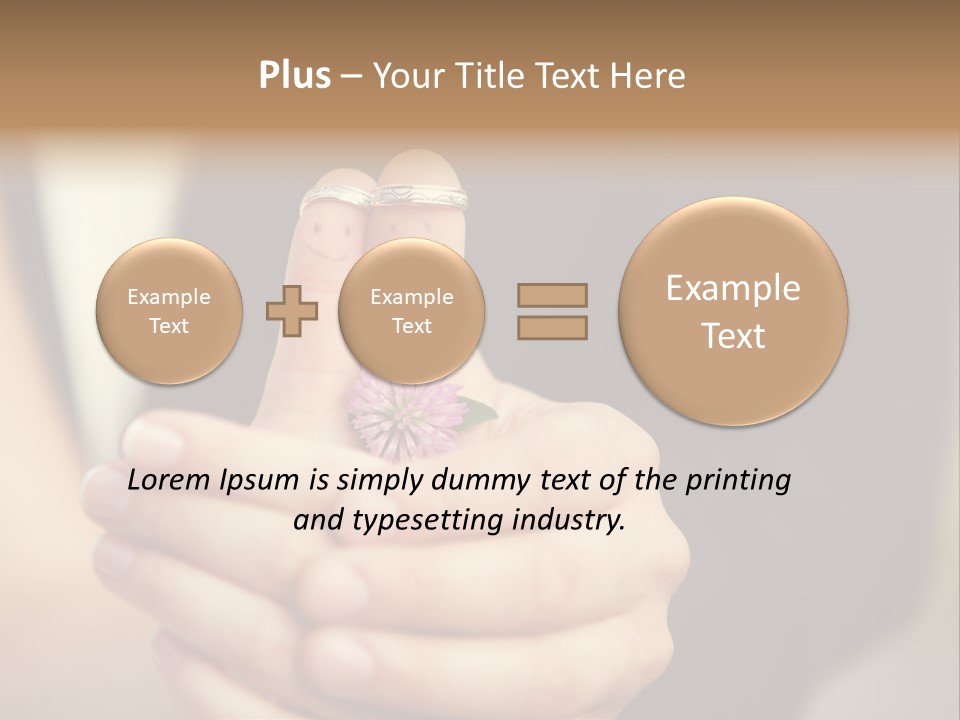 A Man And A Woman Holding A Flower In Their Hands PowerPoint Template