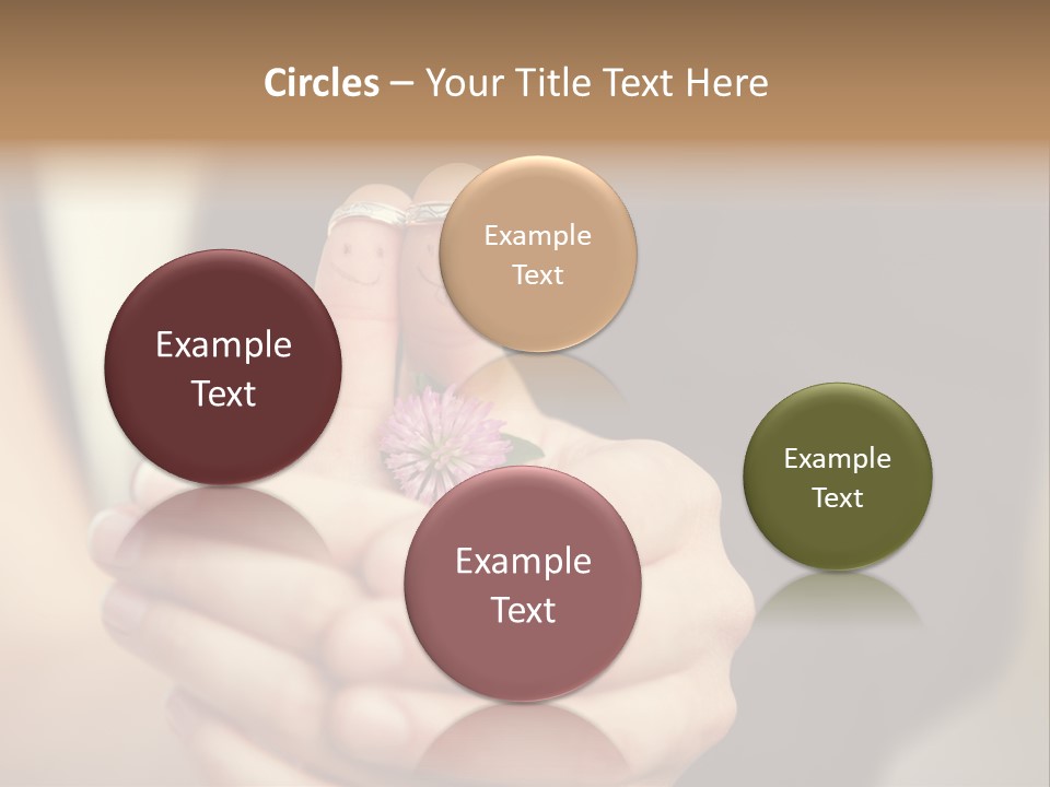 A Man And A Woman Holding A Flower In Their Hands PowerPoint Template