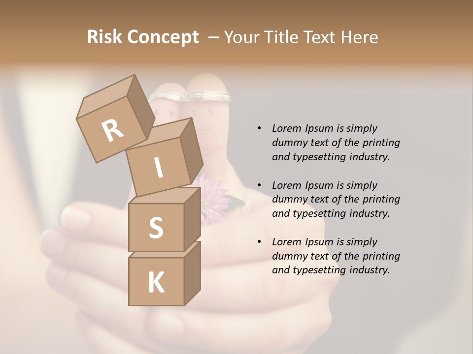 A Man And A Woman Holding A Flower In Their Hands PowerPoint Template