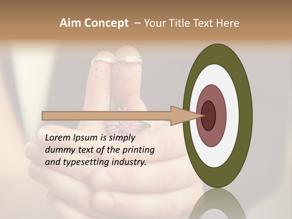 A Man And A Woman Holding A Flower In Their Hands PowerPoint Template